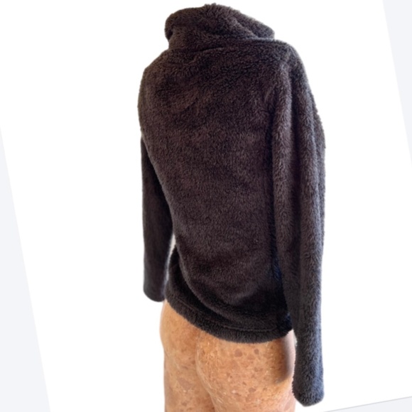 Dark Blue Sherpa Sweatshirt 1/4-Zip - Picture 4 of 7